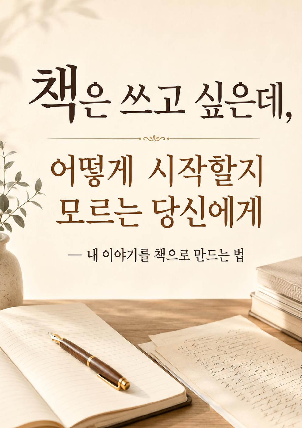 전자책 책은 쓰고 싶은데, 어떻게 시작할지 모르는 당신에게 실제 표지
